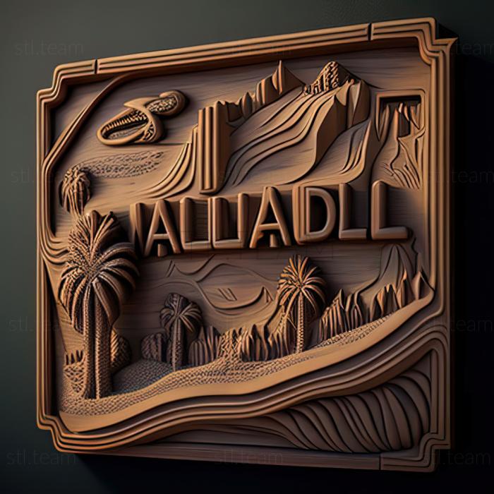 3D модель Палмдейл Калифорния (STL)